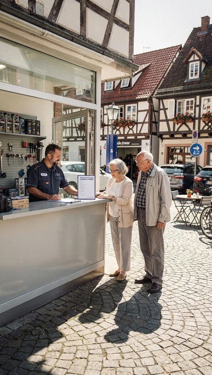 Fahrzeugbeleuchtung wird auf Funktionalität geprüft, um Sicherheit bei Nachtfahrten zu gewährleisten.